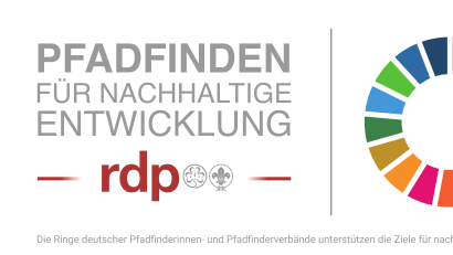 Logo der rdp-Steuerungsgruppe &quot;Pfadfinden für nachhaltige Entwicklung&quot;