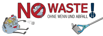 Logo der Jahresaktion 2020 No Waste! Ohne Wenn und Abfall
